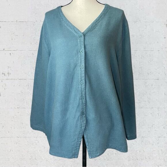 VTG 80’s Eileen Fisher Linen Blend Set Laganlook Oversized Minimalist Size S/M - Picture 4 of 16